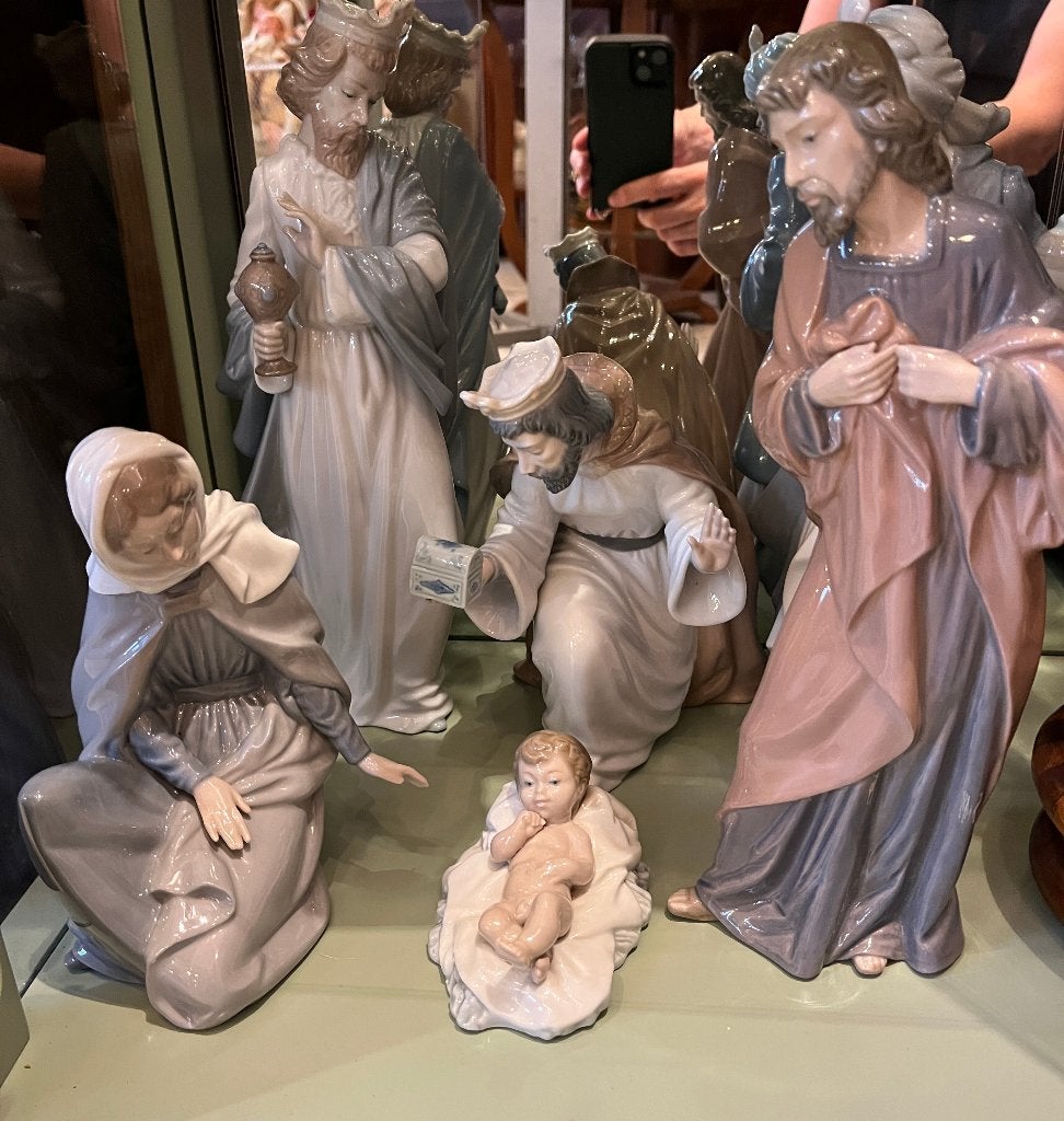 Grote porseleinen kerstgroep: Lladro Nao, 6 delig, ., Ophalen of Verzenden, Zo goed als nieuw, .