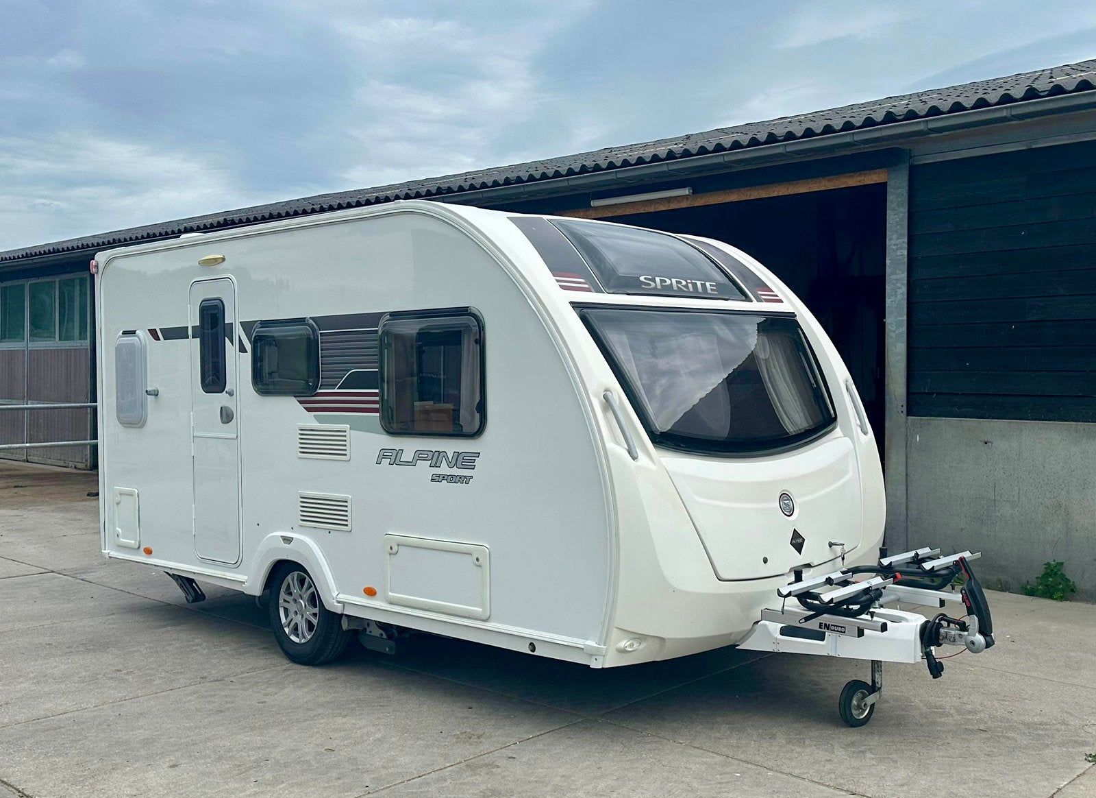 Sprite Alpine Sport 400 TF, Mover,Luifel,2014,Lichtgewicht!!, Caravans en Kamperen, Dwarsbed, Treinzit, 4 tot 5 meter, Sprite