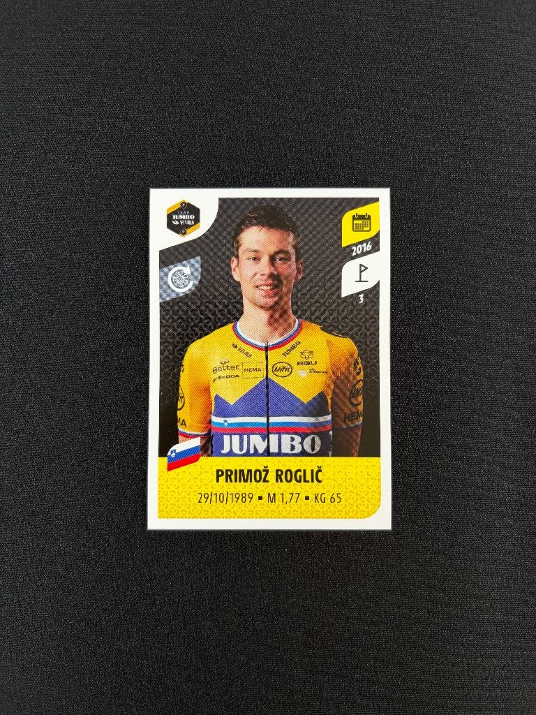 Primoz Roglic Panini Tour de France 2021 Sticker Visma 243, Verzenden, Zo goed als nieuw, Overige sporten, Poster, Plaatje of Sticker