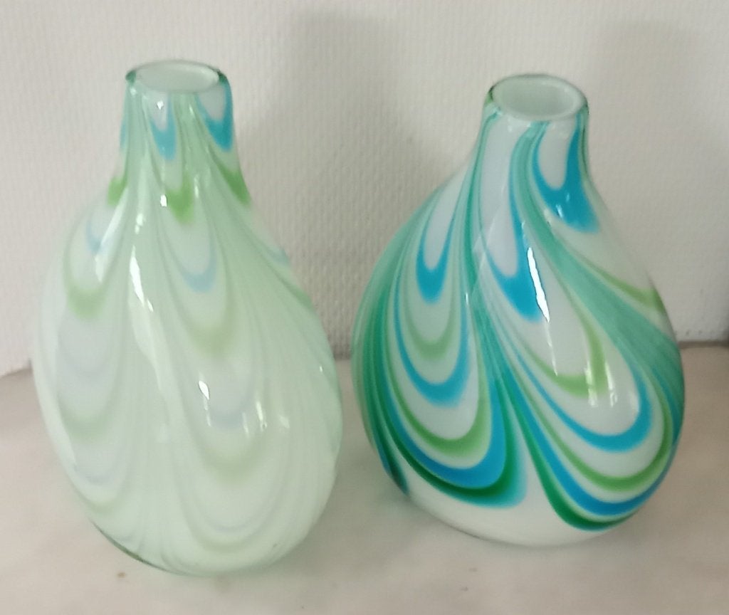 2 Mid Century Swirl vazen, Ophalen of Verzenden