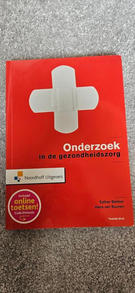 Onderzoek in de gezondheidszorg, Boeken, Ophalen of Verzenden, Beta, Zo goed als nieuw, HBO