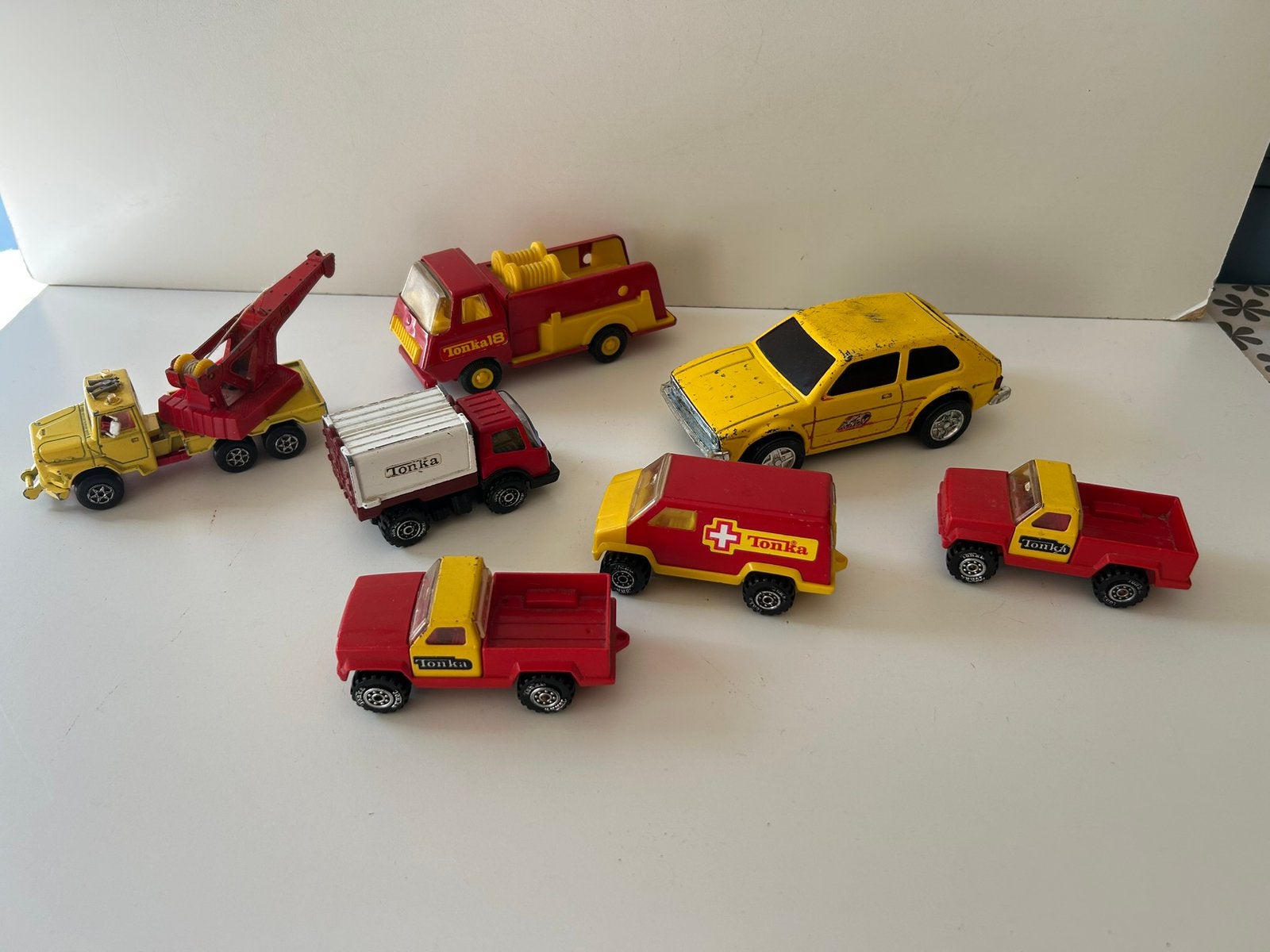 7 Vintage Tonka Speelgoed Auto’s ( in Hilversum ), Verzamelen, Ophalen of Verzenden, Zo goed als nieuw, Auto's