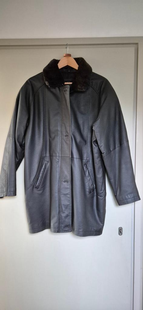 Nieuwe soepele leren damesjas maat 40, Kleding | Dames, Jassen | Winter, Ophalen, Nieuw, Maat 38/40 (M), Zwart