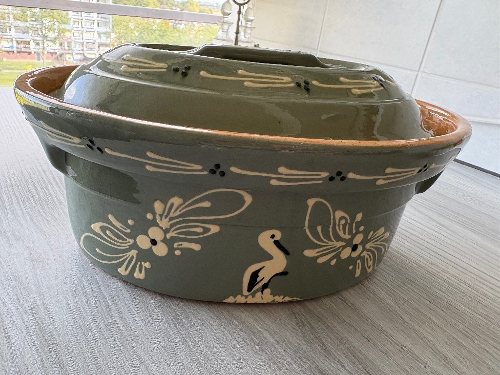 Vintage Elzasser Terrine / Pot Soufflenheim, Ophalen of Verzenden