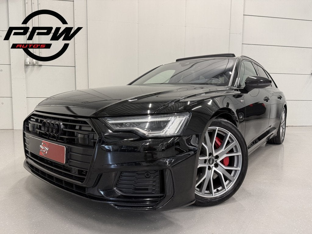 Audi A6 Avant 55 TFSI e quattro Competition BLACK ALL BLACK, Auto's, Automaat, Gebruikt, Zwart, 4 cilinders