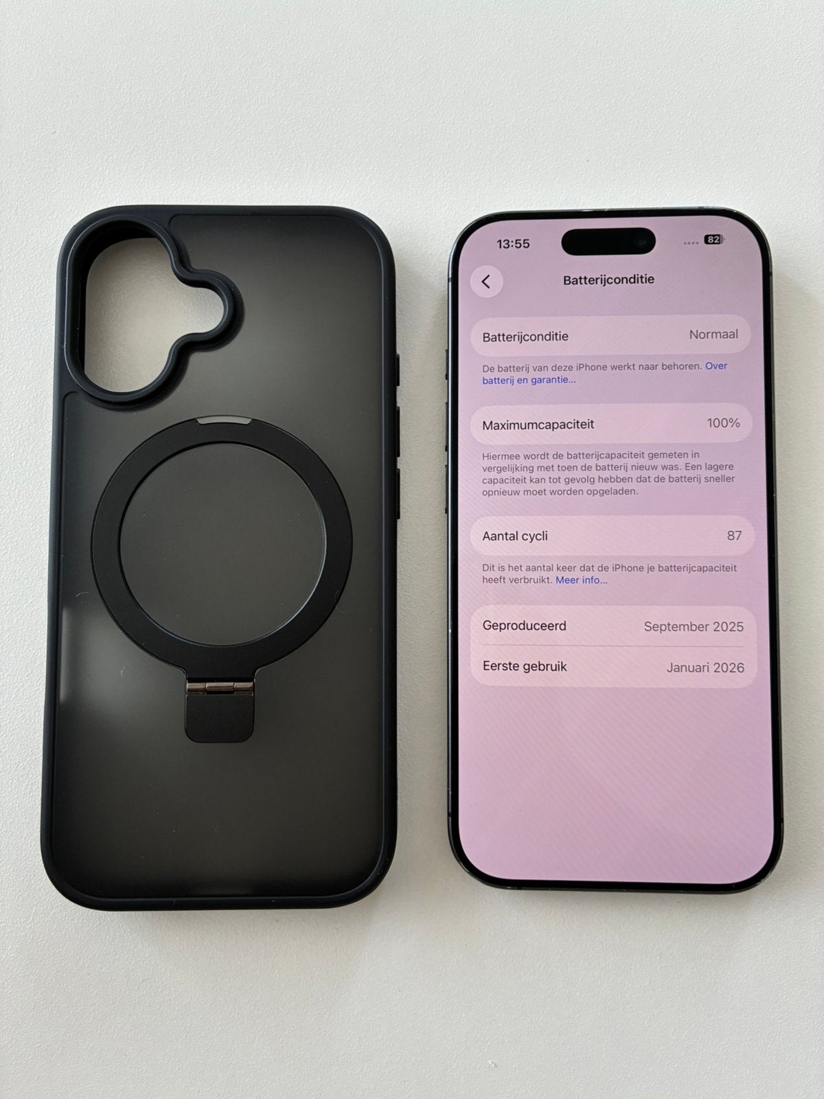 iPhone 17 512gb 100%, Telecommunicatie, Mobiele telefoons | Apple iPhone, Ophalen, 512 GB, Zwart, Zo goed als nieuw