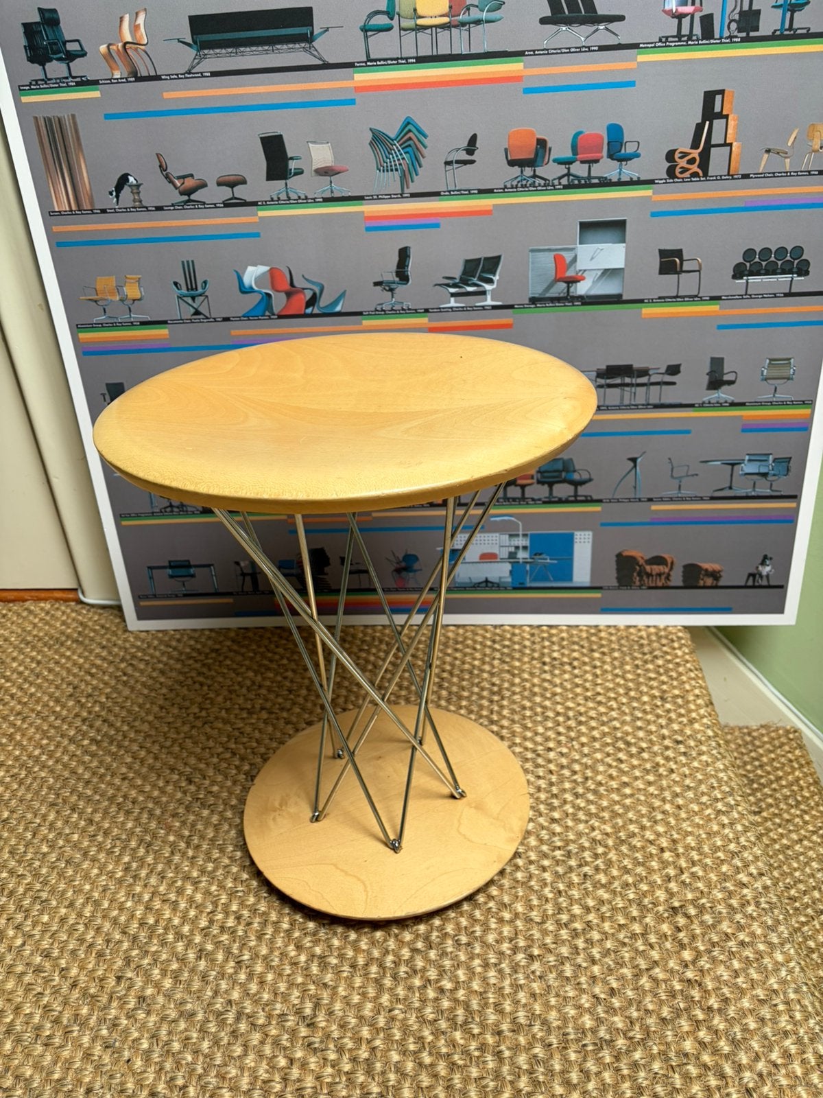 Originele Vitra Rocking Stool - Isamu Noguchi (1954), Vitra, Gebruikt, Staal, Ophalen of Verzenden