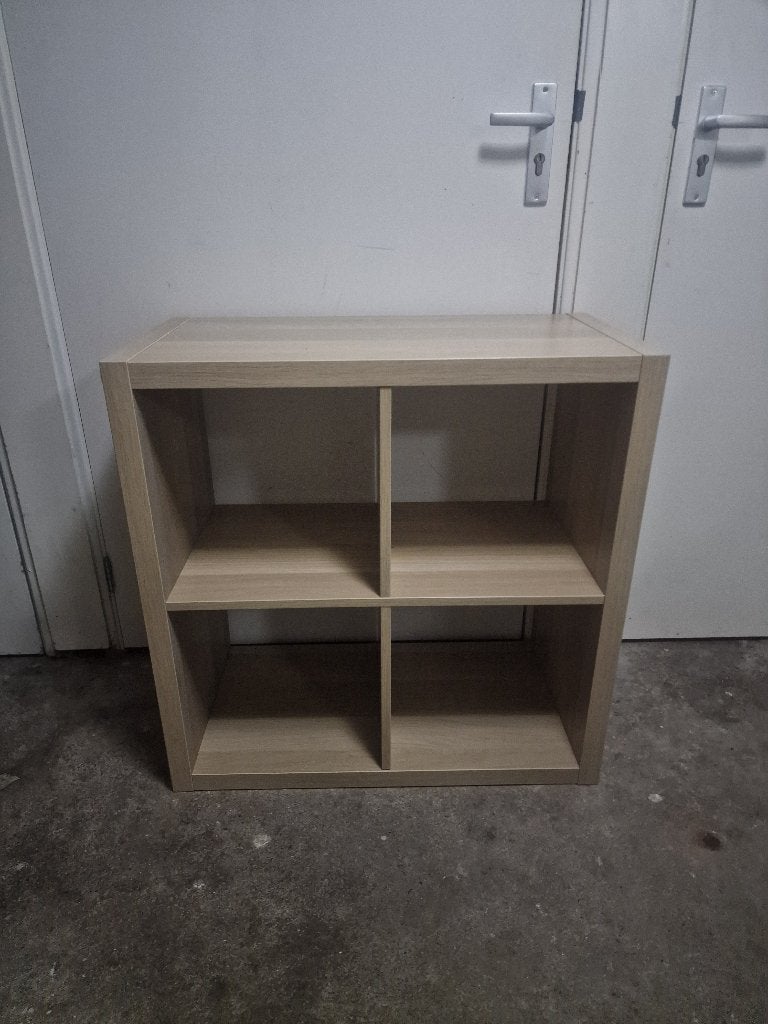 IKEA Kallax 2x2 vakkenkast eiken, Ophalen, Met plank(en), Gebruikt, 50 tot 100 cm