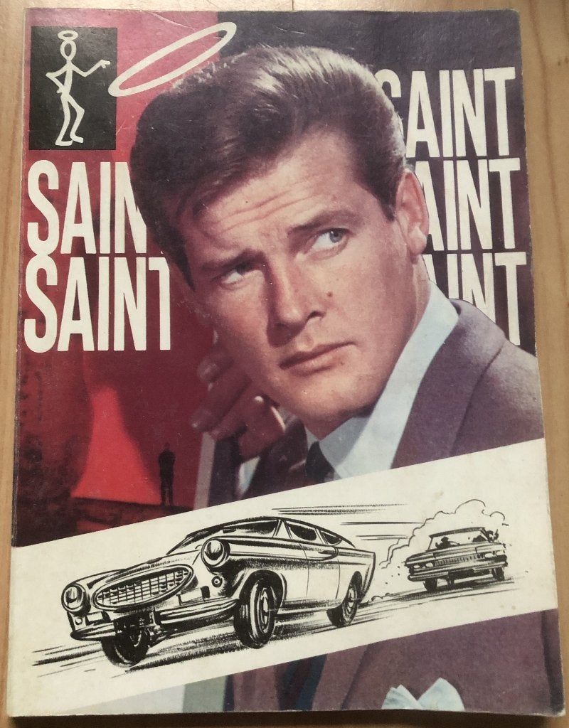 ROGER MOORE - DE SAINT - BOEK MET TEKENINGEN, Ophalen of Verzenden, Zo goed als nieuw, Overige typen