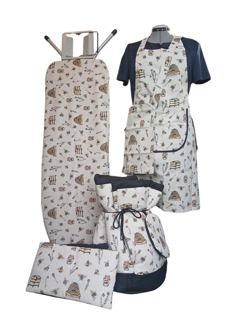 Keuken set: Schort, Stoofzak, strijkplankhoes en meer, Huis en Inrichting, Ophalen of Verzenden, Nieuw, Overige kleuren, Overige typen