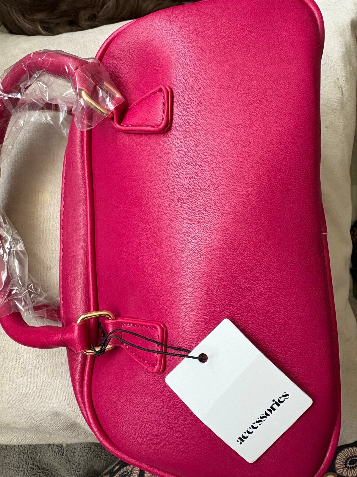 Nieuwe fuchsia roze handtas - Accessoires, Sieraden, Tassen en Uiterlijk, Tassen | Damestassen, Verzenden, Nieuw, Roze, Handtas