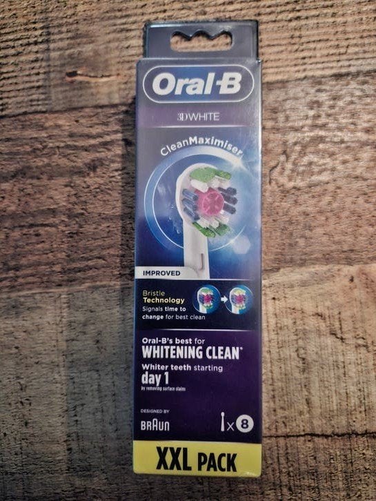 Oral-B 3D White CleanMaximiser Opzetborstels XXL Pack (8 st), Ophalen of Verzenden, Nieuw