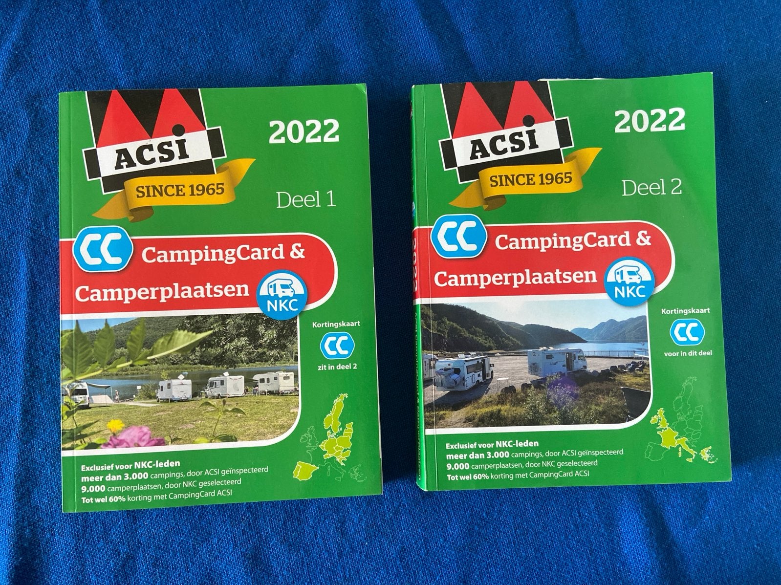 ACSI CampingCard & Camperplaatsen 2022 - Deel 1 & 2, Boeken, Overige merken, Budget, Europa, Ophalen of Verzenden