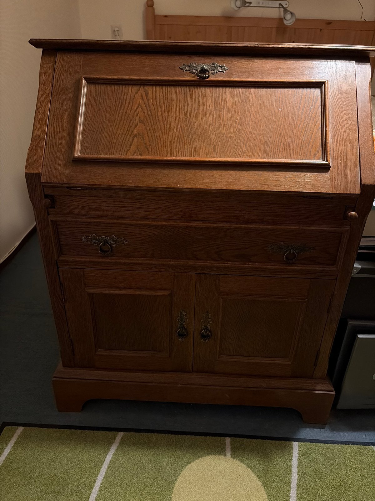 Oude secretaire - Bureau met opbergruimte, Ophalen, Gebruikt