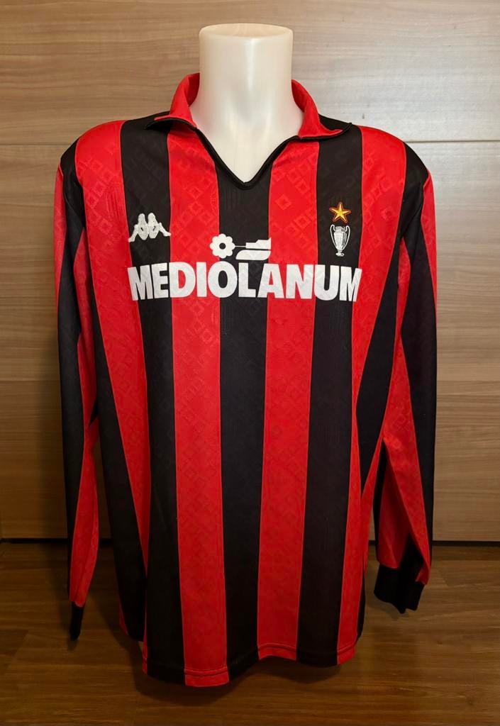 Vintage AC Milan voetbalshirt Gullit/Van Basten/Rijkaard, Verzenden, Gebruikt, Buitenlandse clubs, Shirt