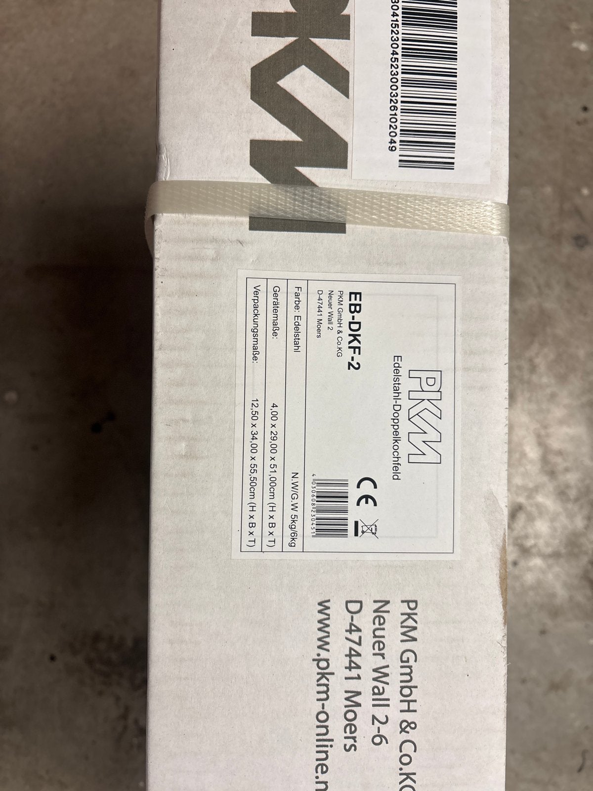 PKM EB-DKF-2 RVS Dubbele Kookplaat - Nieuw in Doos, Ophalen, Nieuw, 3 kookzones of minder, Vrijstaand