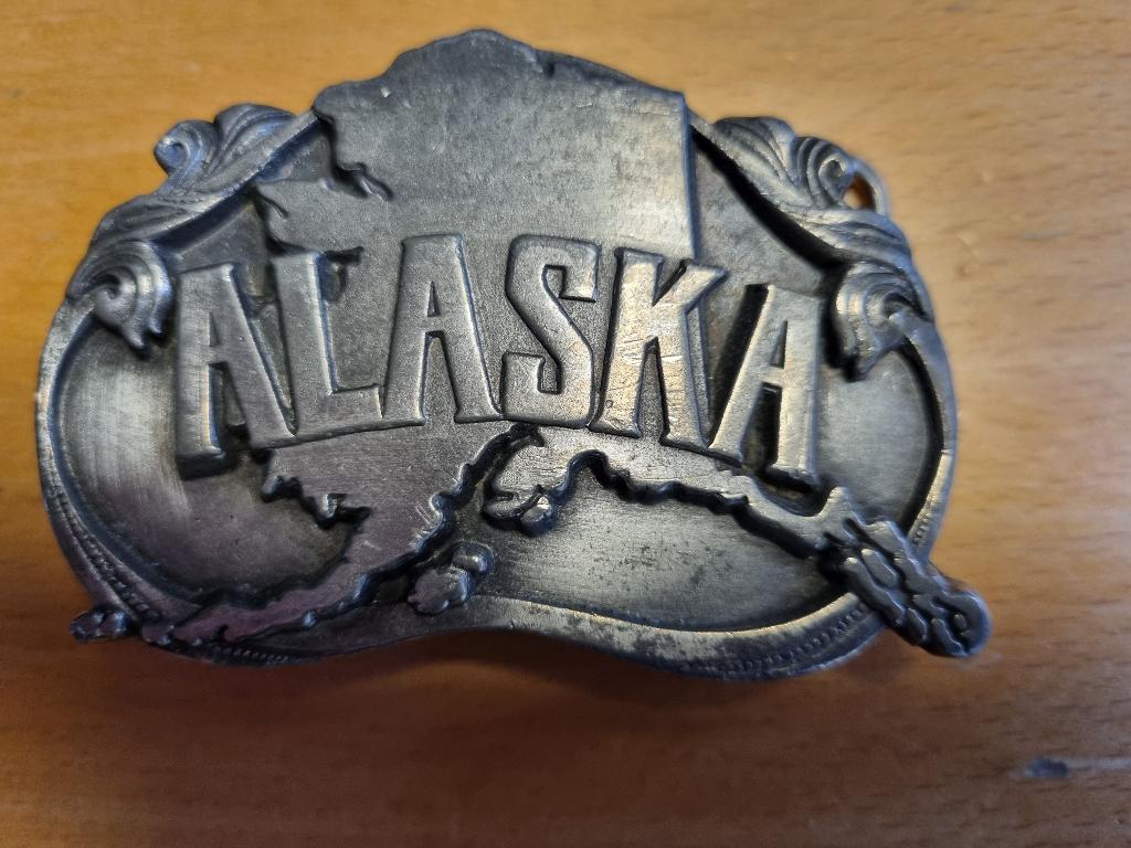 Alaska “Belt Buckle” Vintage! (80's – 90's), Kleding | Heren, Riemen en Ceinturen, Losse buckle of gesp, Overige kleuren, Onbekend