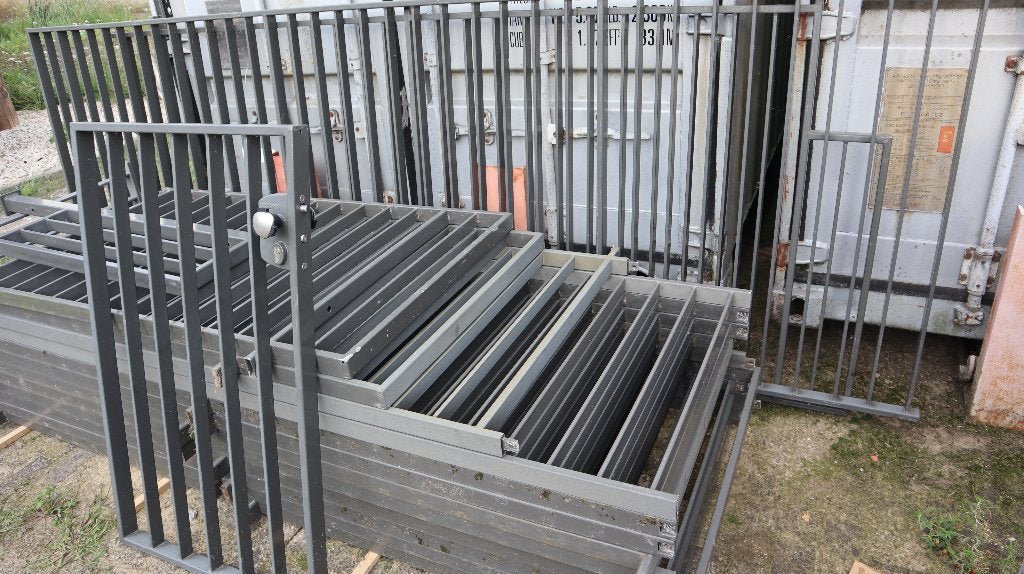 hekwerk, Tuin en Terras, Ophalen, Met poort, Dubbelstaafmat hekwerk, Zo goed als nieuw