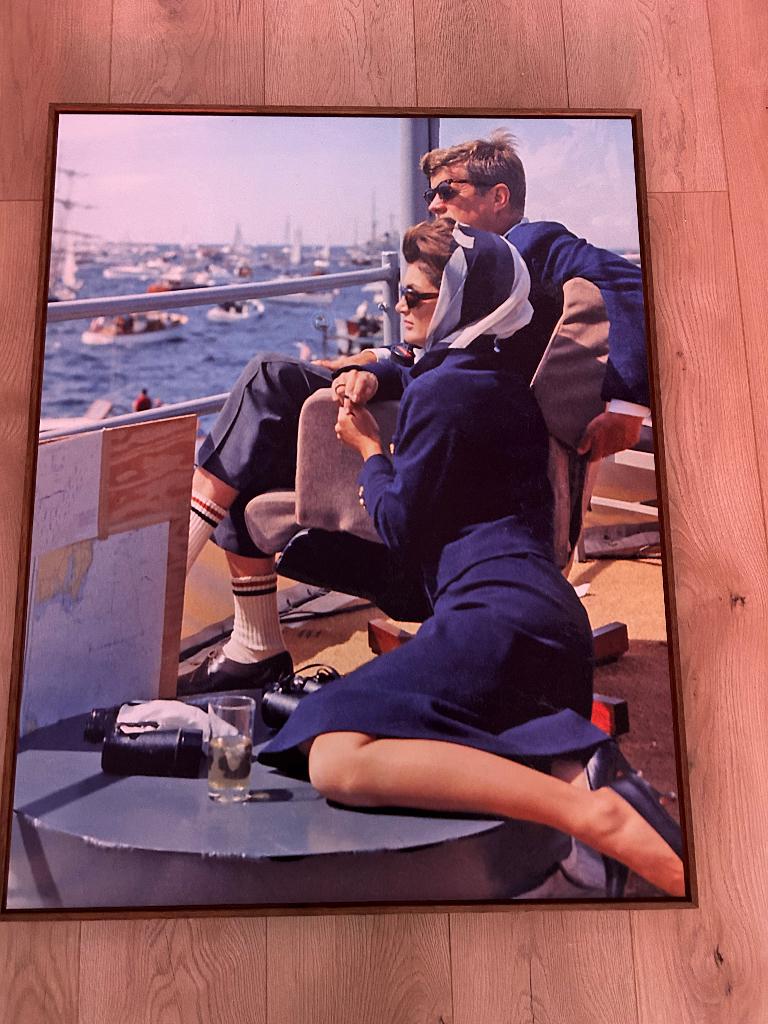Riviera Maison schilderij Kenny & Jackie Kennedy, Huis en Inrichting, Ophalen, Oorspronkelijke maker, Zo goed als nieuw, Schilderij