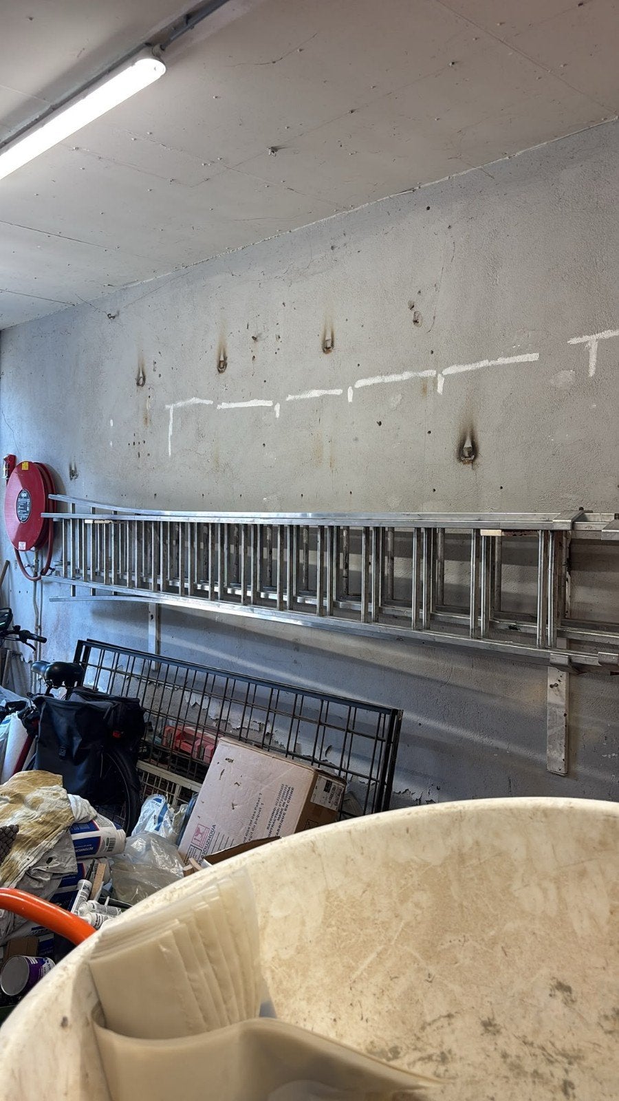 Aluminium ladder - Gebruikt maar in goede staat, Ophalen, Gebruikt, Ladder, Opvouwbaar of Inschuifbaar