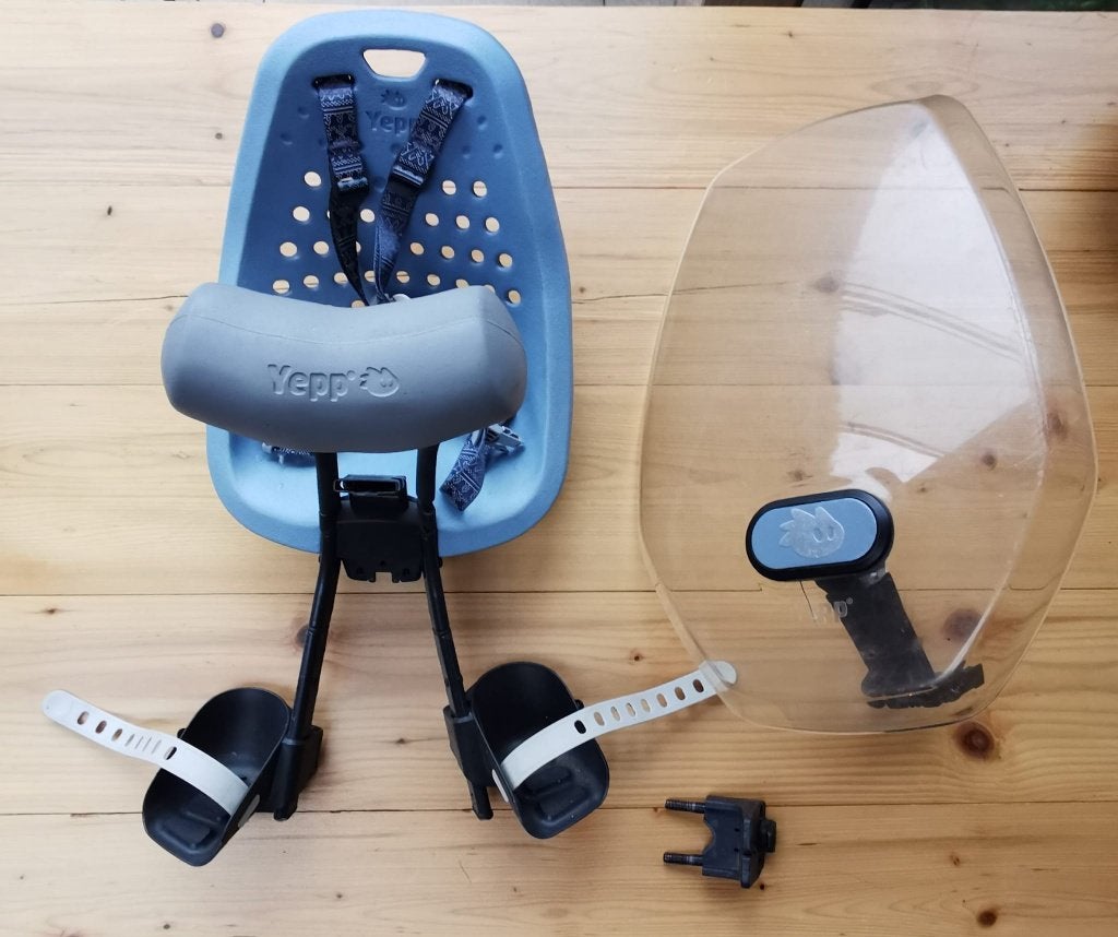Thule Yepp fietsstoeltje Blauw, Ophalen, 0 t/m 18 kg, Voorzitje, Thule Yepp