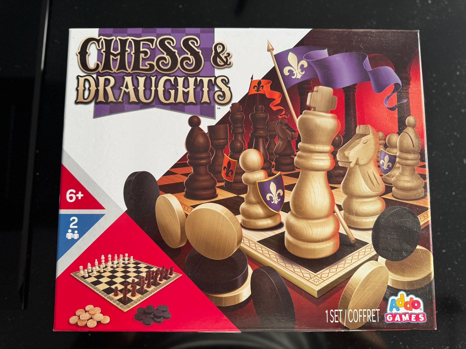 Chess & draughts, Een of twee spelers, Ophalen of Verzenden, Zo goed als nieuw