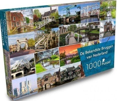 TFF - De Bekendste Bruggen in Nederland - 1000 st.AANBIEDING, Hobby en Vrije tijd, Ophalen of Verzenden, 500 t/m 1500 stukjes