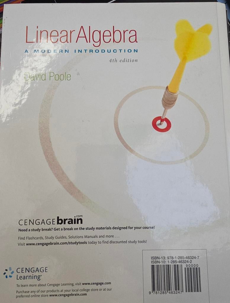Linear Algebra A Modern Introduction 4th edition David Poole, Boeken, Studieboeken en Cursussen, Ophalen of Verzenden