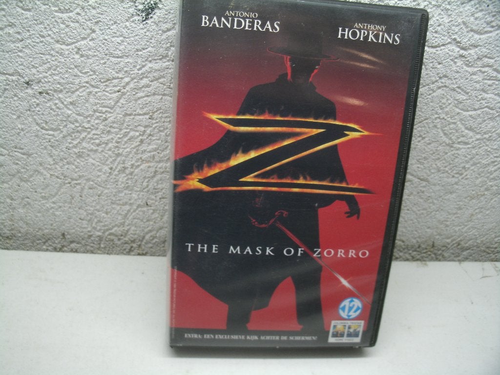 vhs 169b the mask of zorro, Cd's en Dvd's, VHS | Film, Vanaf 16 jaar, Ophalen of Verzenden, Zo goed als nieuw, Actie en Avontuur