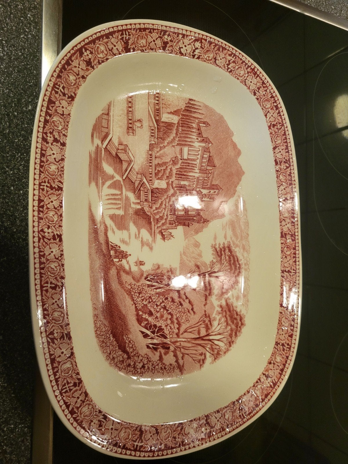 Antieke Engelse schaal - Royal Cauldon Old England, Antiek en Kunst, Antiek | Servies los, Ophalen of Verzenden
