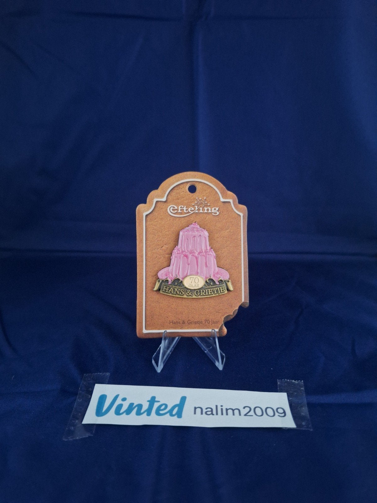 Efteling Hans & Grietje 70 jaar pin, Verzamelen, Efteling, Ophalen of Verzenden, Zo goed als nieuw, Button of Speldje