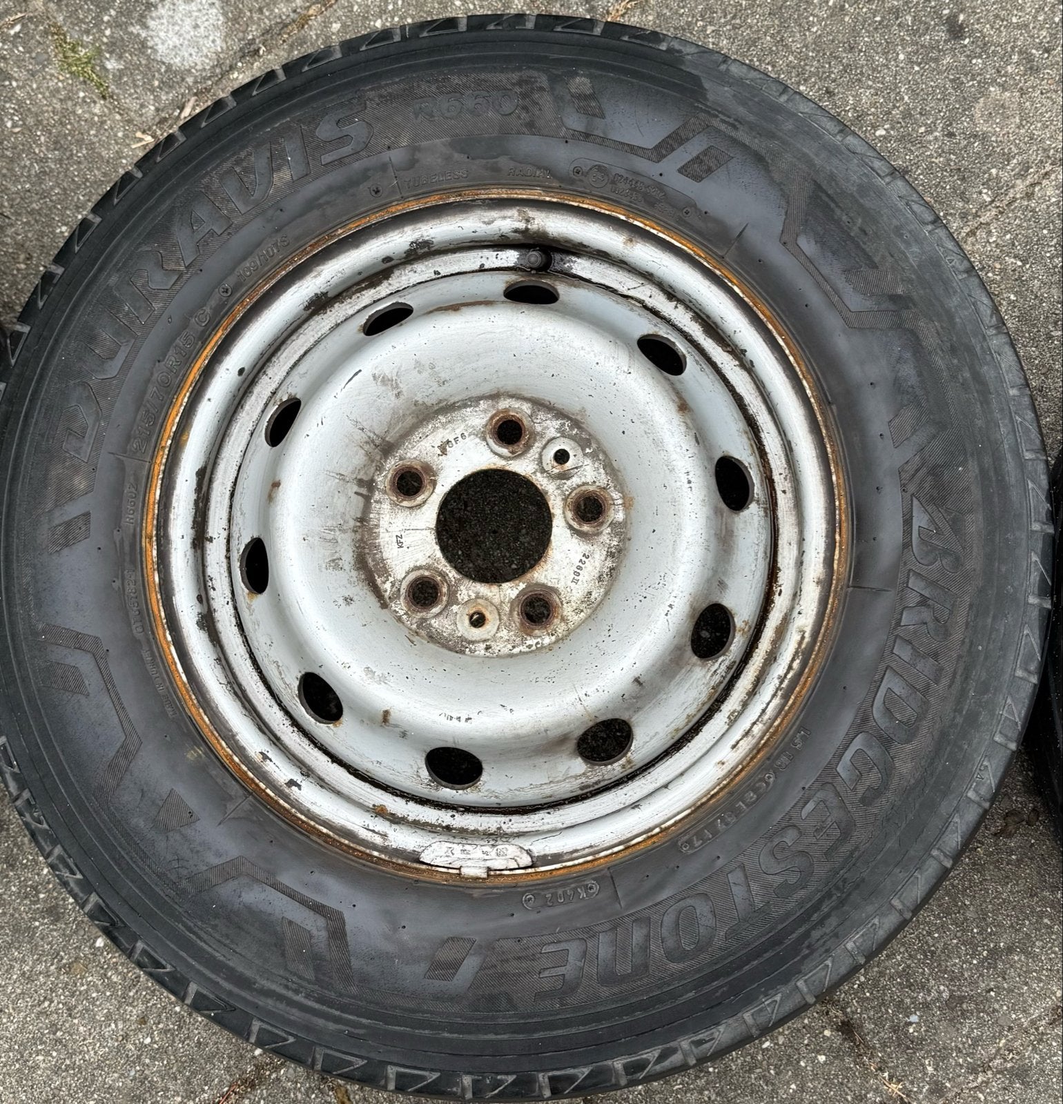 Stalen velgen 215/70R15C. Geschikt voor camper / bestelwagen, Ophalen, 15 inch, Velg(en), Bestelwagen