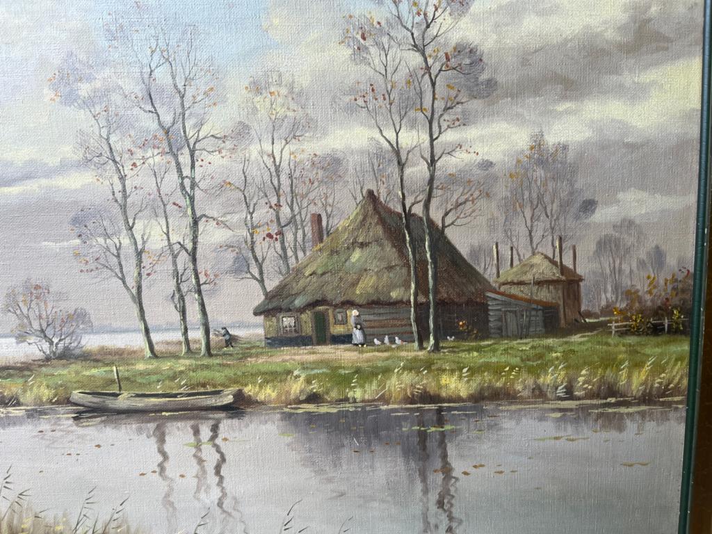 Klassiek schilderij oo doek, Ophalen of Verzenden