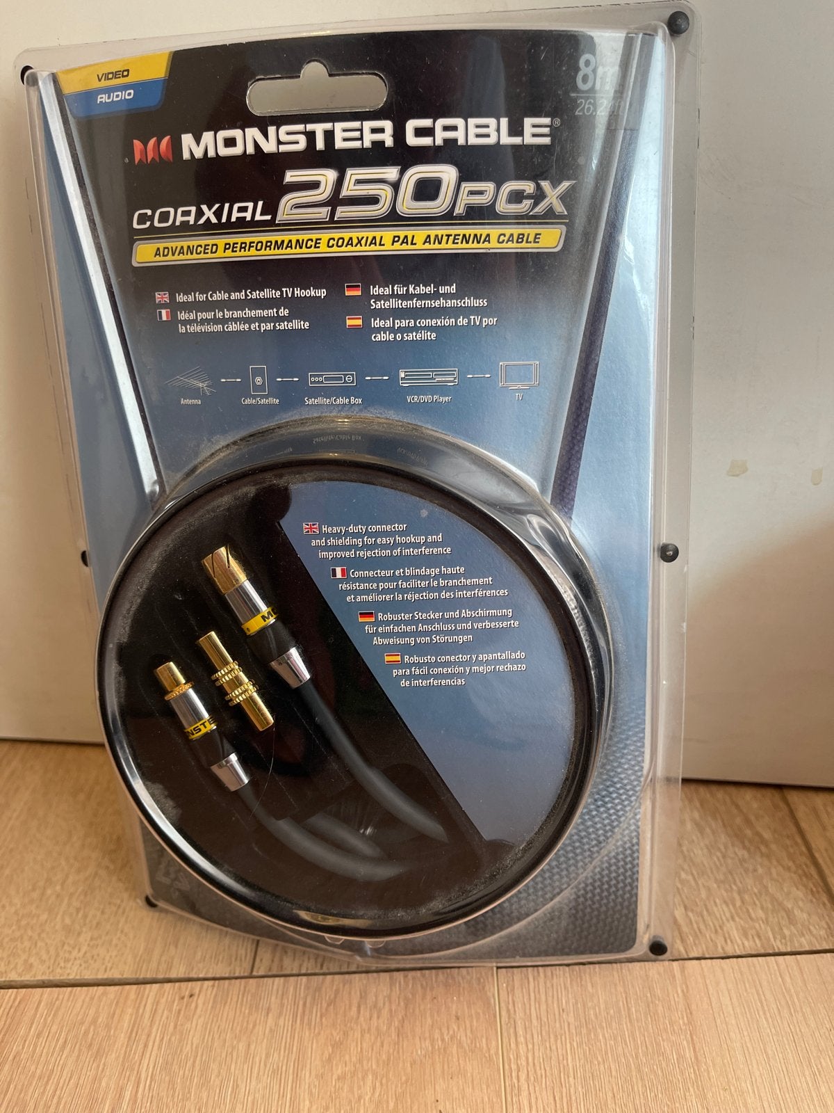 Monster Coaxiale PAL Antennekabel 250PCX - Nieuw, Ophalen, Nieuw, 5 tot 10 meter, Coaxiale kabel