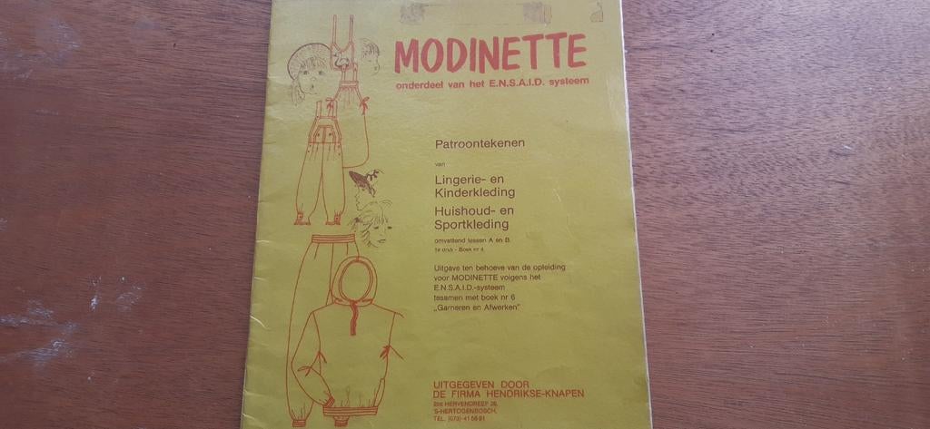 Modinette cursus patroontekenen lesboek, Boeken, Gelezen, E.N.S.A.I.D., Niet van toepassing, Ophalen of Verzenden