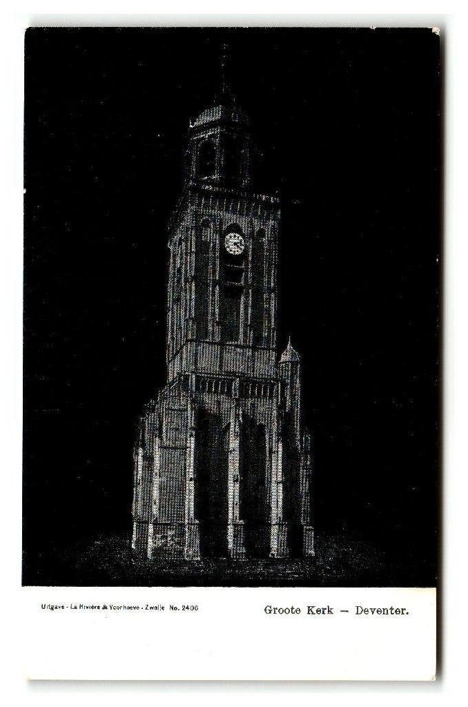 Deventer, Groote Kerk, Verzenden, Voor 1920, Ongelopen, Overijssel