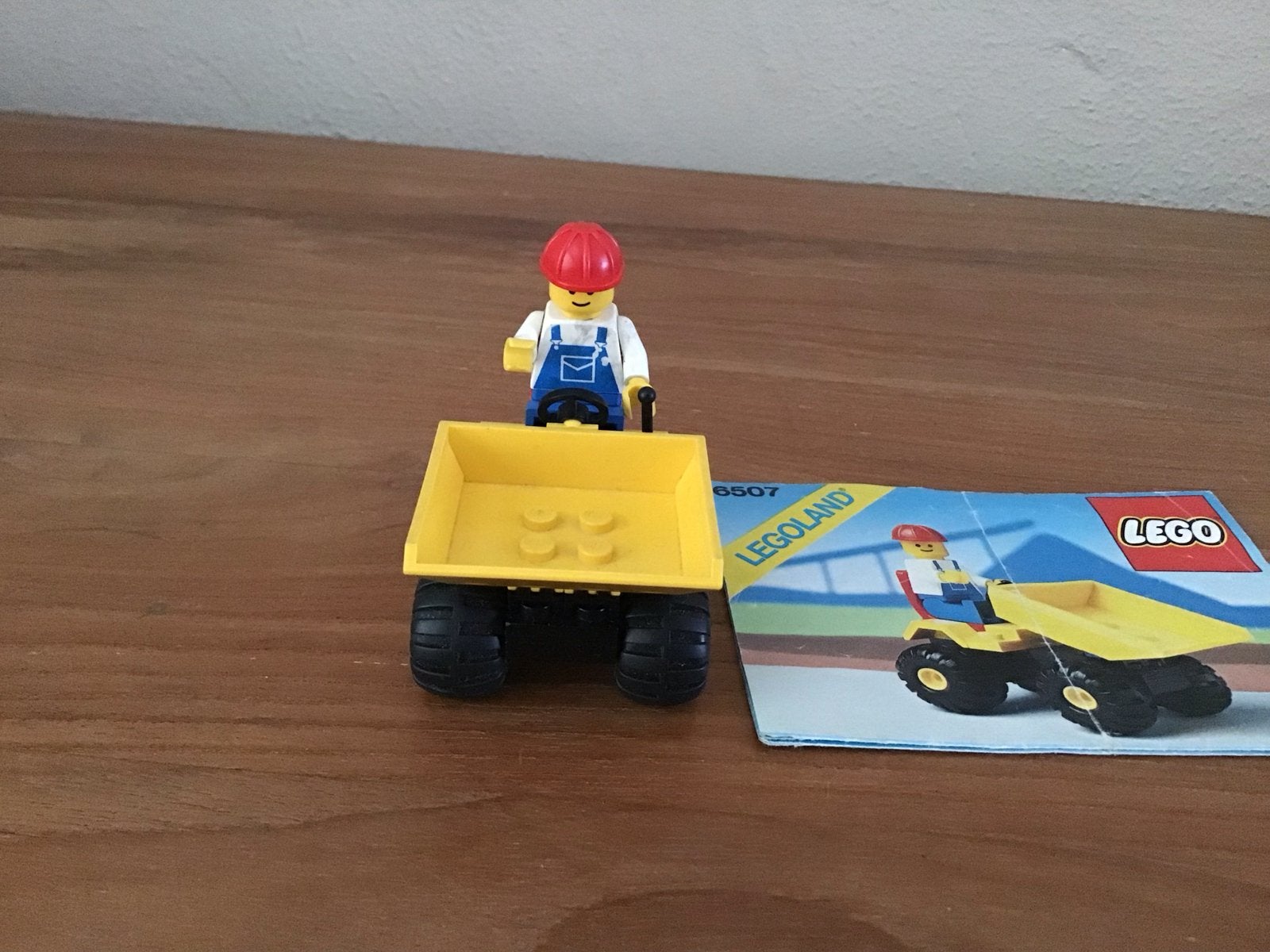 Lego Legoland Kiepwagen met Minifiguur (Set 6507), Gebruikt, Lego, Ophalen of Verzenden, Compleet