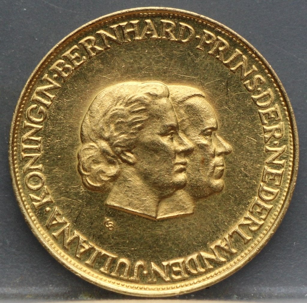 Gouden penning Juliana en Bernhard 1937-1962, Koningin Juliana, Losse munt, Goud, Overige waardes