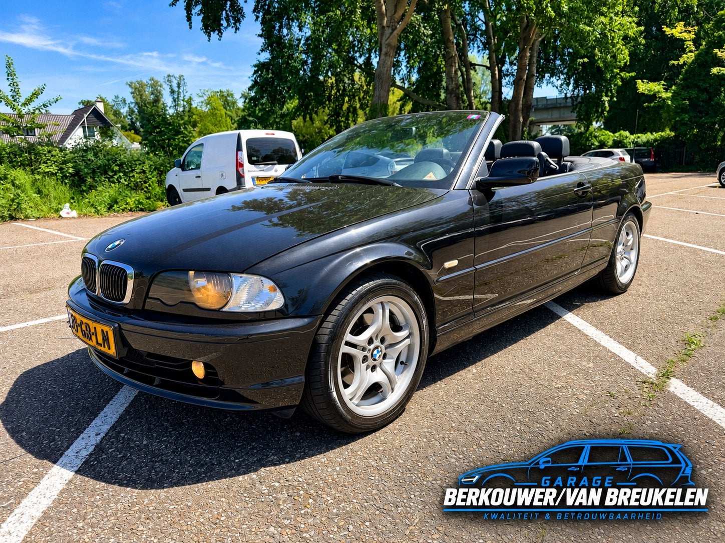 BMW 3-Serie 2.5 CI 323 Cabriolet AUT/youngtimer/m-pakket/, Auto's, Automaat, Dealer onderhouden, Achterwielaandrijving, Zwart