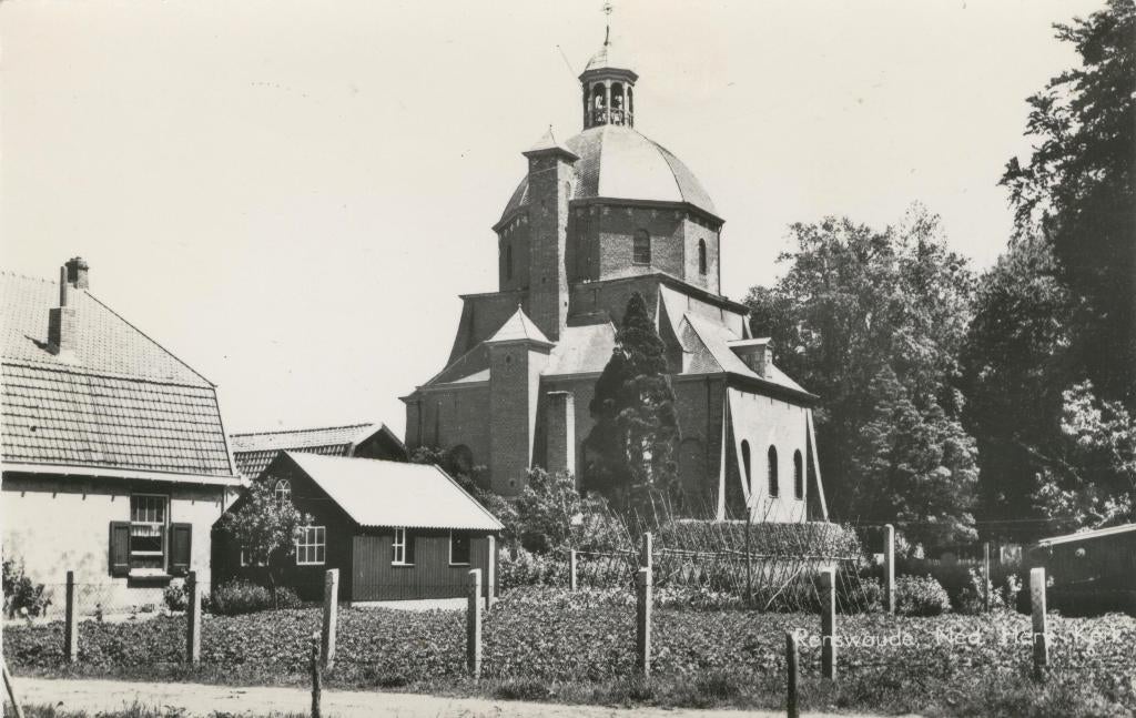 Renswoude  Ned.Herv.Kerk met tuin, Verzenden, 1940 tot 1960, Ongelopen, Utrecht