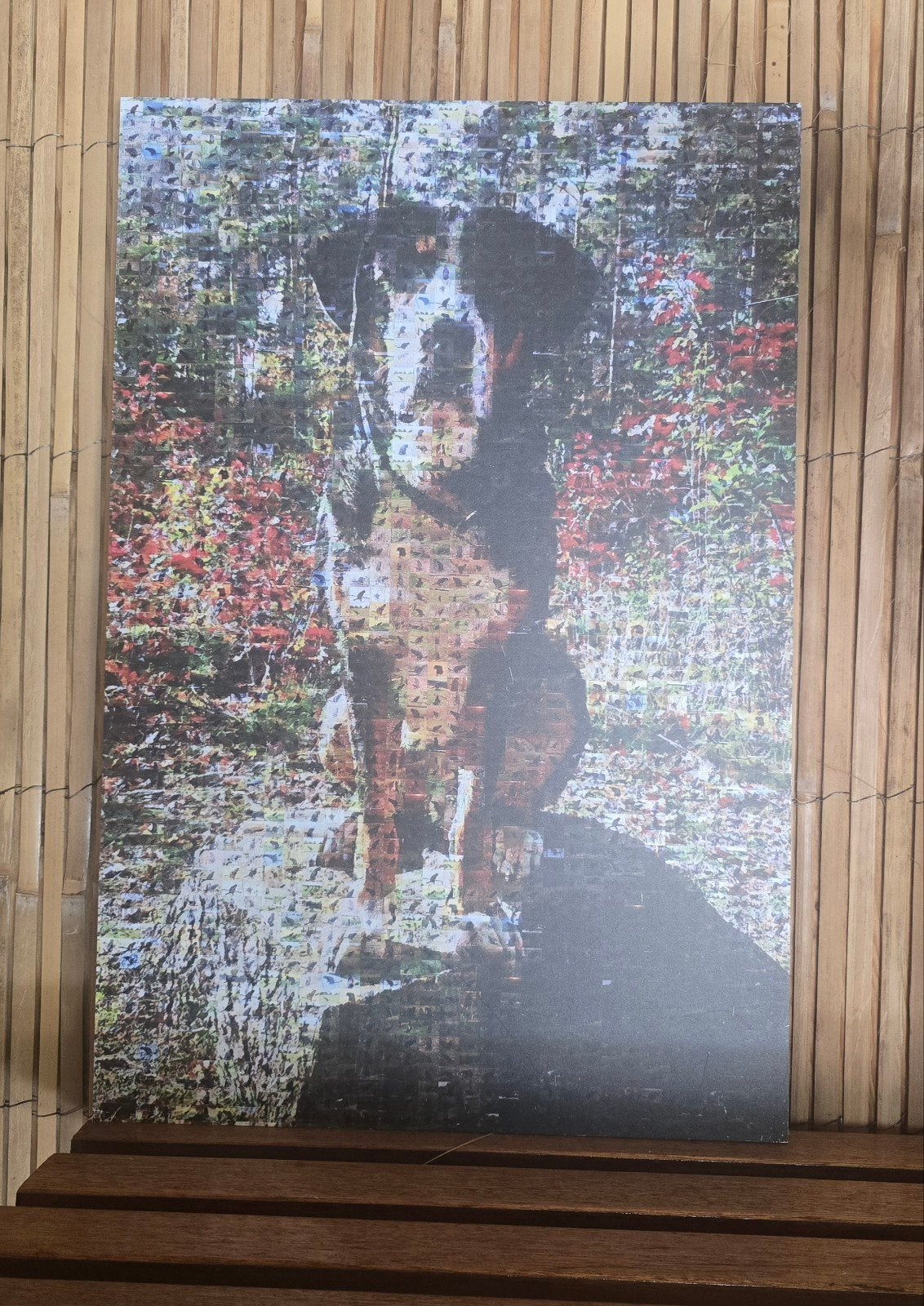 Luxe Fotokunst op Dibond – Berner Sennen Mozaïek (60x40 cm), Metaal, 40 cm, Meerkleurig, 60 cm