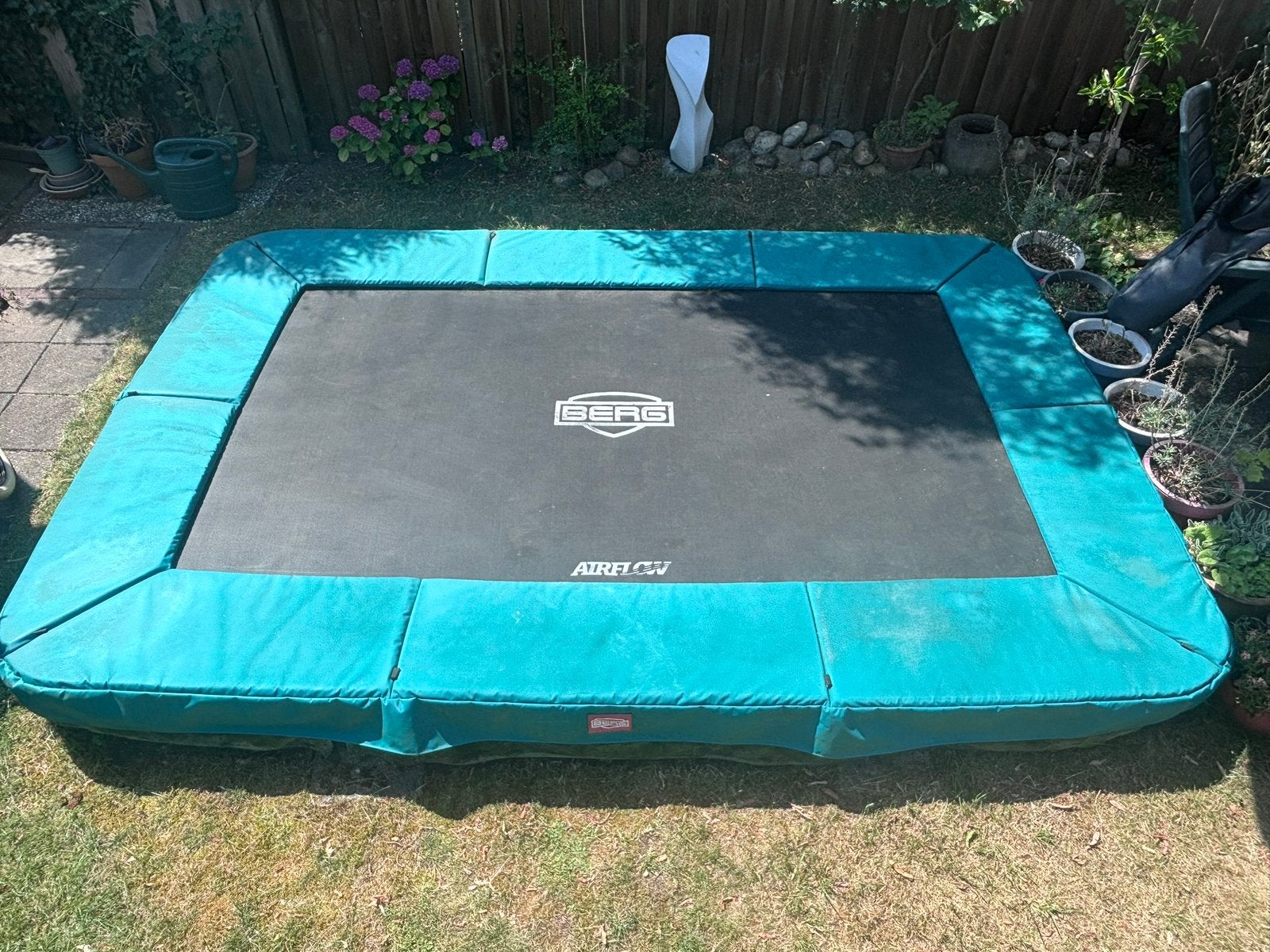 Berg Ultim Champion InGround trapoline 330x220, Kinderen en Baby's, Ophalen, Gebruikt