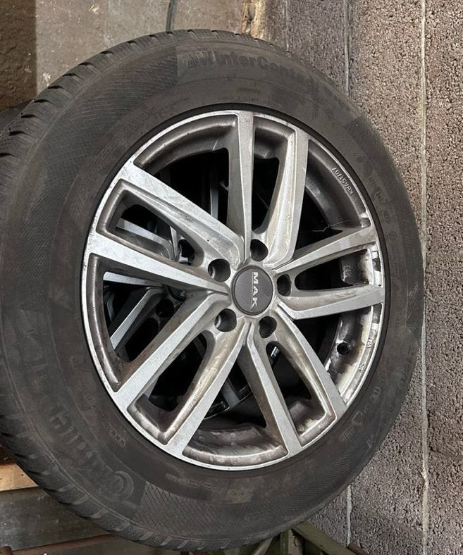 Lichtmetalen velgen volkswagen tiguan 17inch, Ophalen, Gebruikt