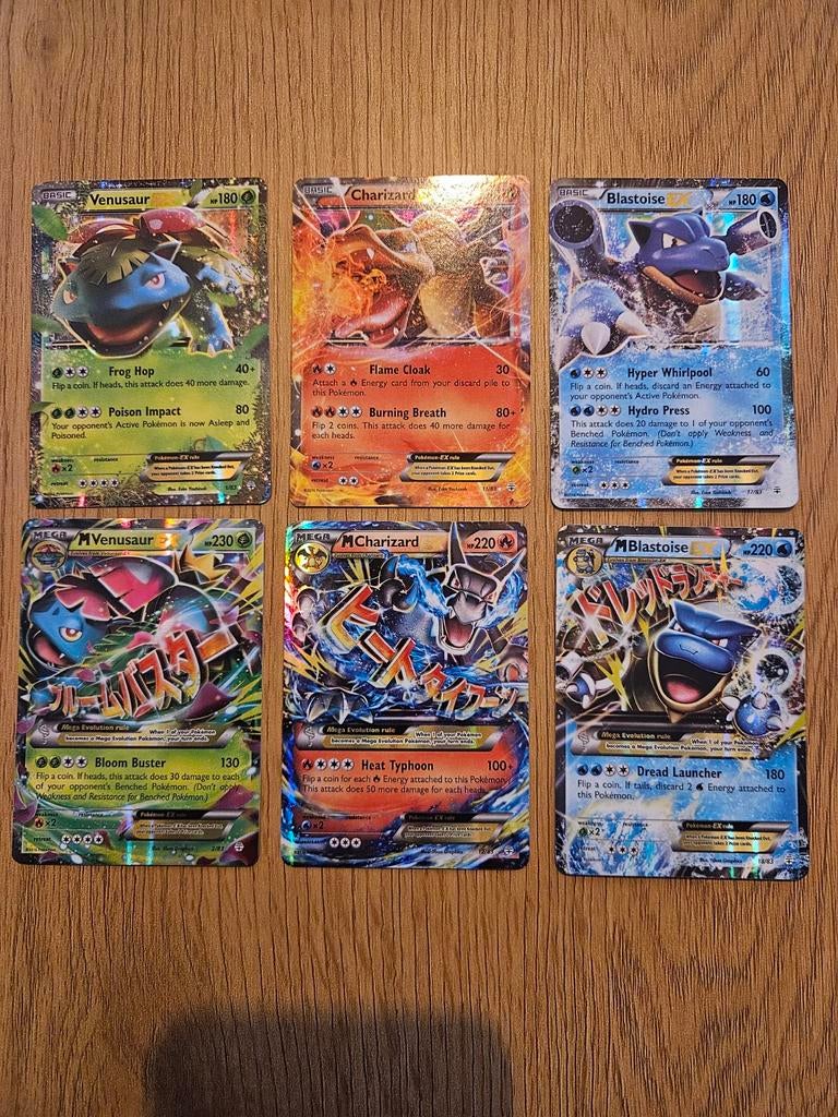 Pokémon EX en Mega EX kaarten set, Ophalen of Verzenden, Meerdere kaarten