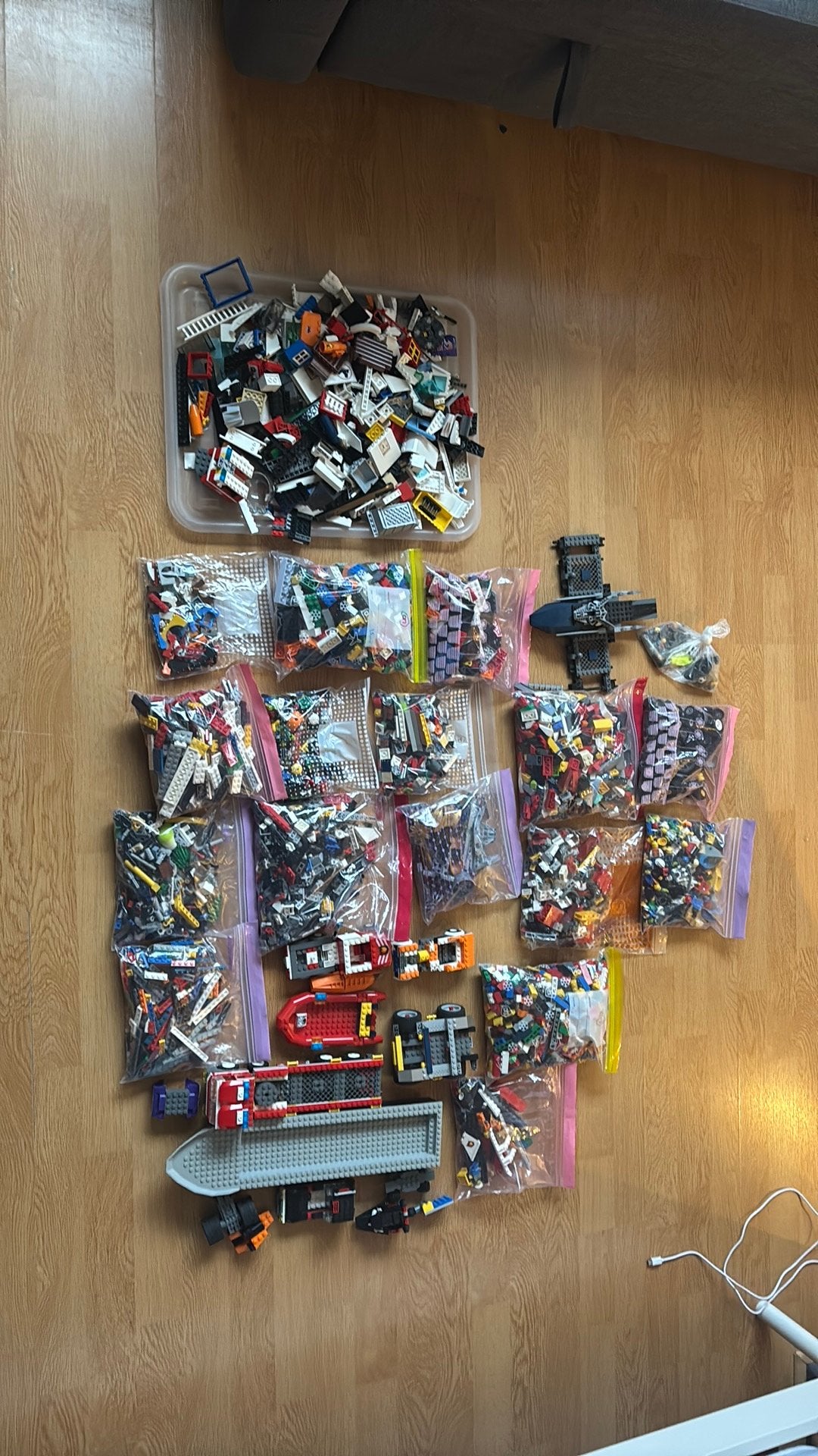 Grote partij LEGO met instructieboekjes, deels gesorteerd, Gebruikt, Lego, Ophalen of Verzenden, Losse stenen