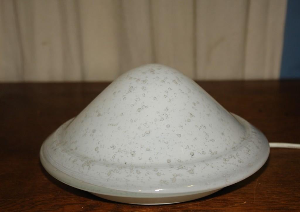 ufo lamp vintage lamp badkamerlamp retro lamp 1970 lamp, Ophalen of Verzenden, Gebruikt, Glas