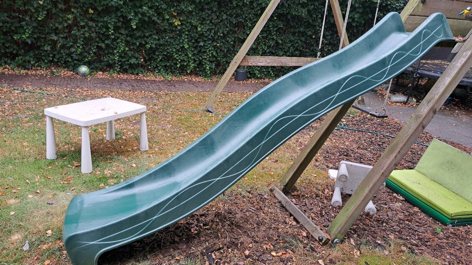 Glijbaan 290 cm groen, Kinderen en Baby's, Speelgoed | Buiten | Speeltoestellen, Ophalen, Gebruikt, Glijbaan, Aanbouwonderdeel