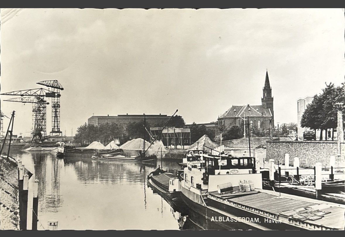 Alblasserdam, haven, Ophalen of Verzenden, 1960 tot 1980, Gelopen, Zuid-Holland