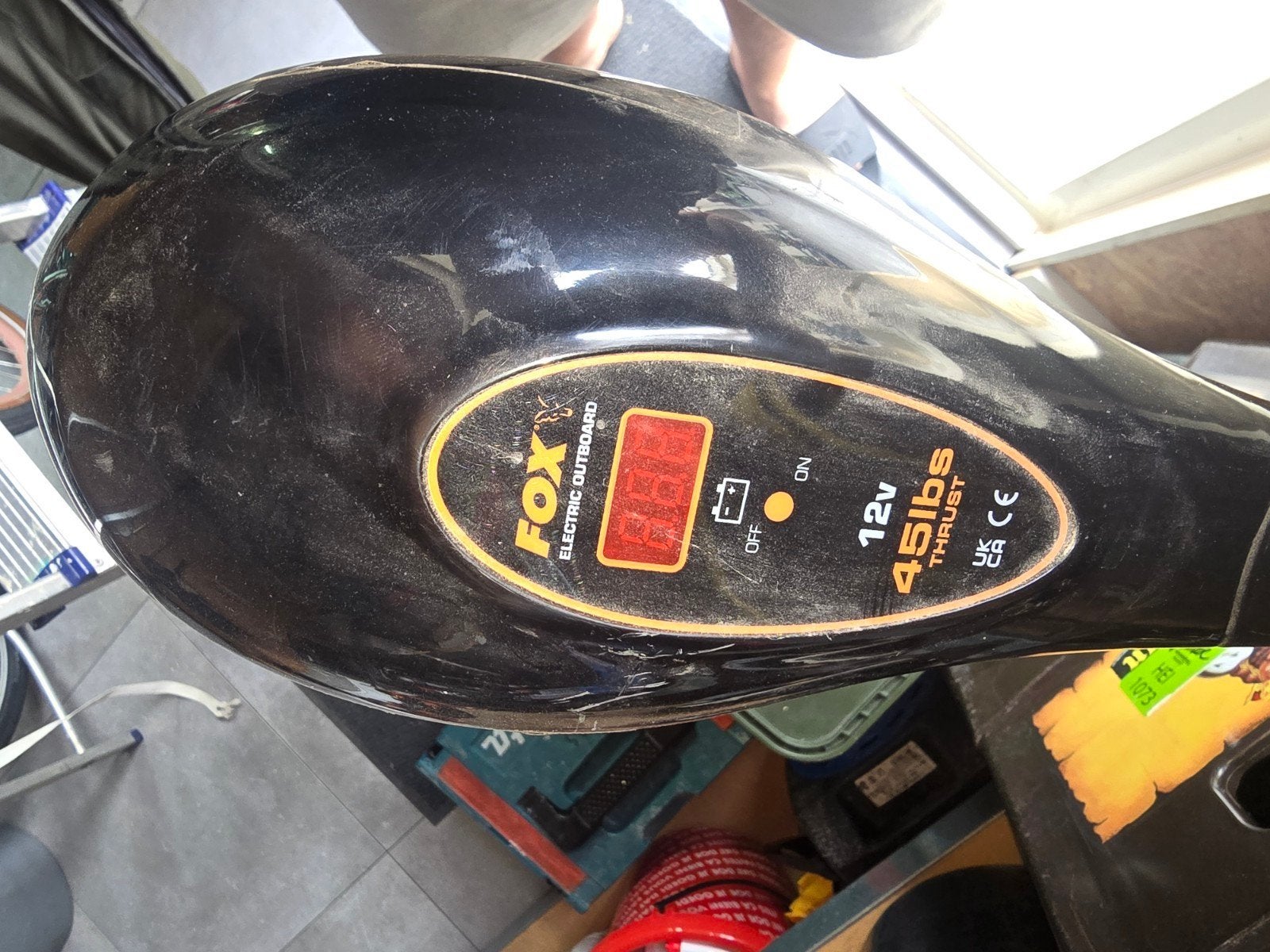 fox fluistert moter 45 lbs, Watersport en Boten, Hengelsport | Karpervissen, Ophalen of Verzenden, Zo goed als nieuw, Overige typen