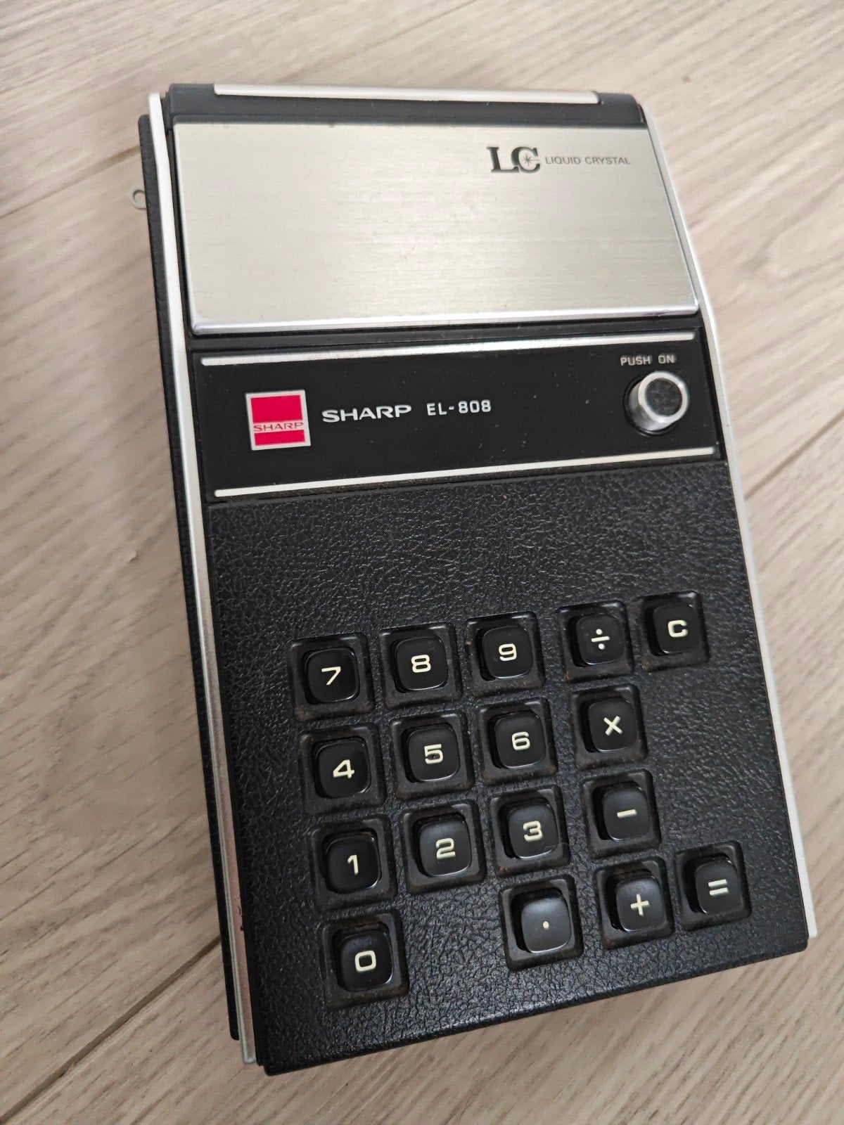 Vintage Rekenmachine Sharp EL-808 (zgan), Diversen, Ophalen of Verzenden, Zo goed als nieuw